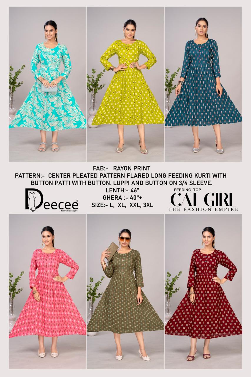 Deecee Cat Girl catalog feeding kurtis online india