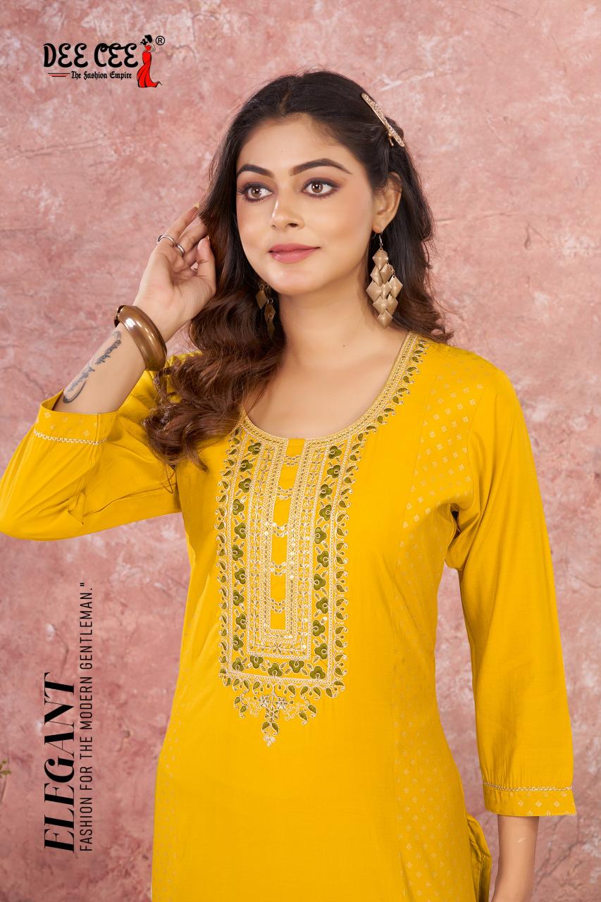 Deecee Eesha catalog latest indian kurti collection
