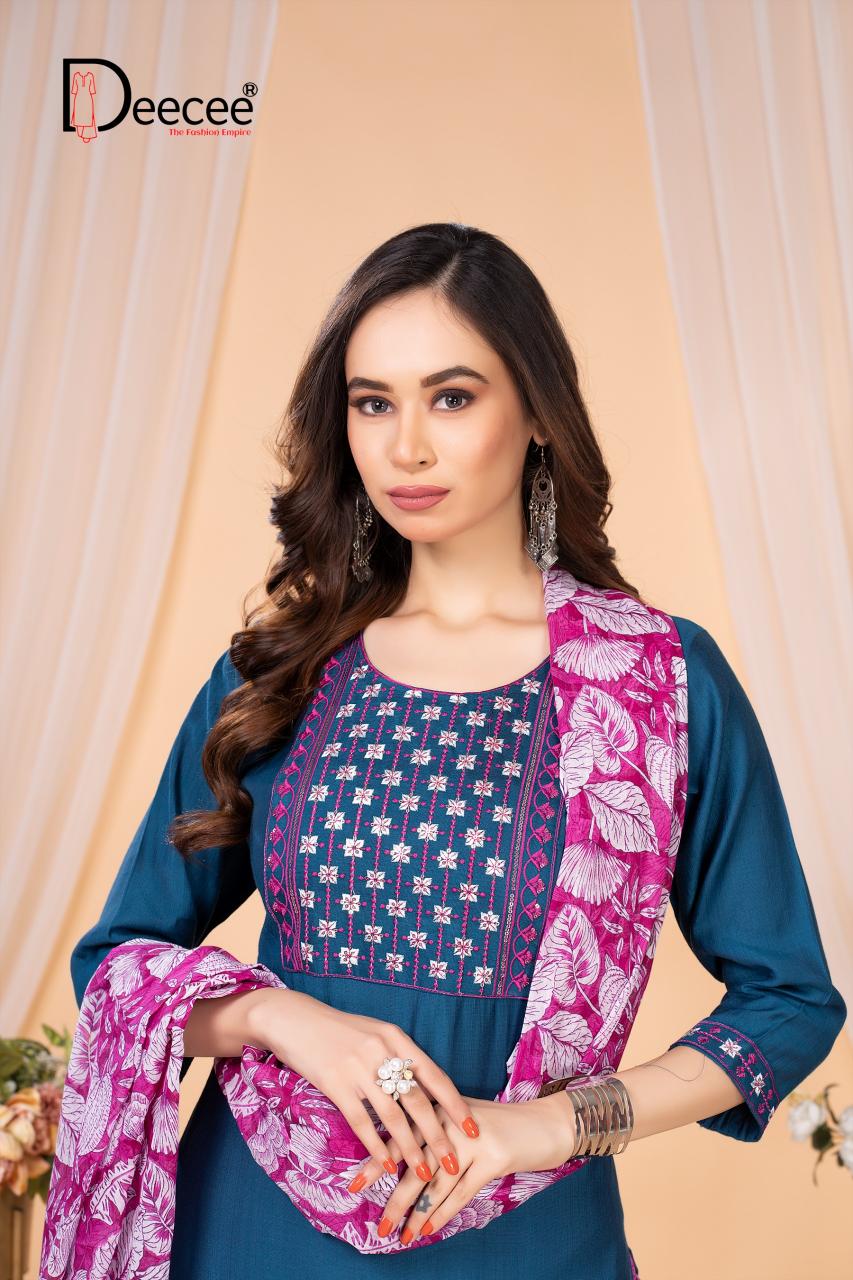 Deecee Joy catalog royal blue kurti online india