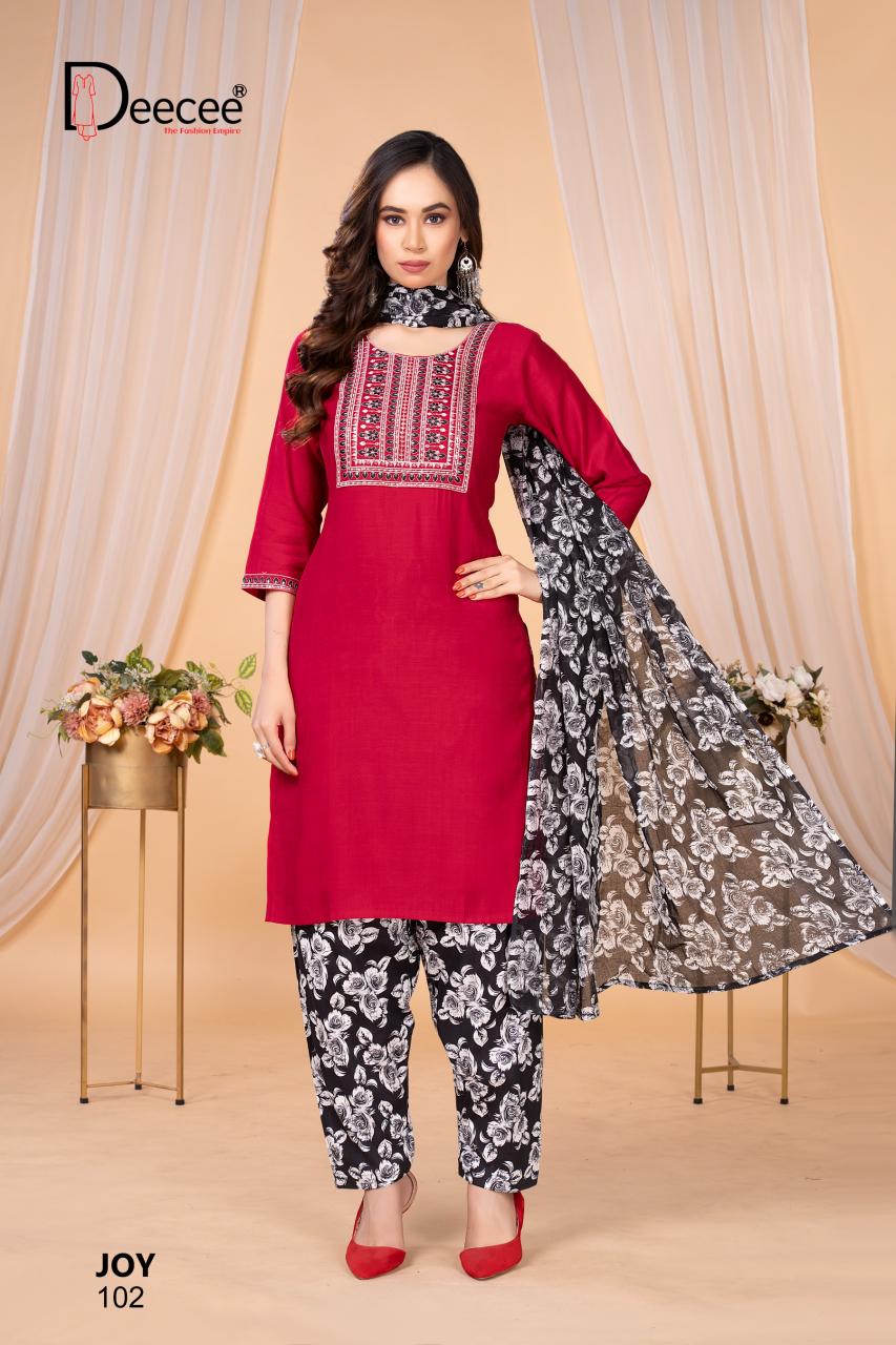 Deecee Joy catalog royal blue kurti online india