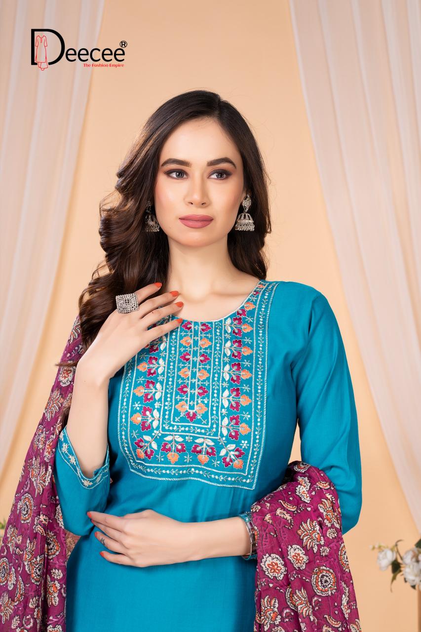 Deecee Joy catalog royal blue kurti online india
