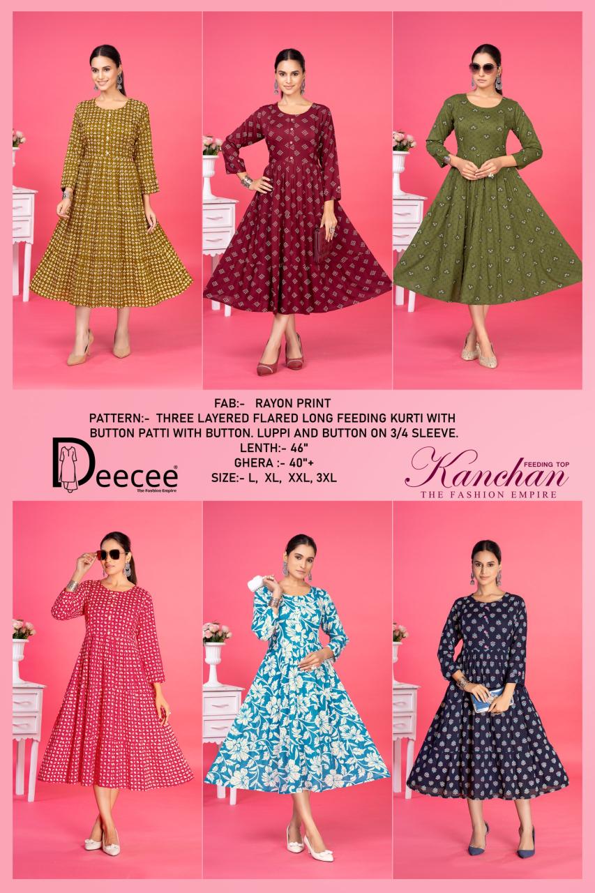 Deecee Kanchan catalog indian trendy kurtis