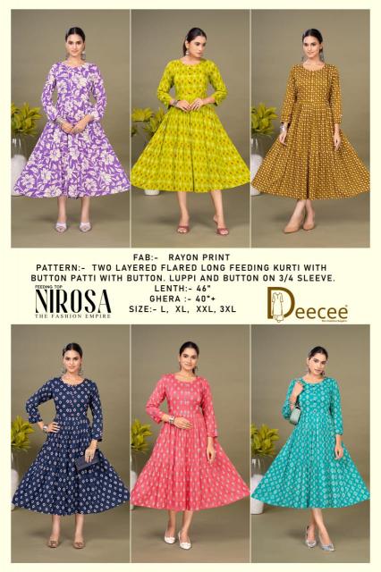 Deecee Nirosa catalog feeding kurtis in india
