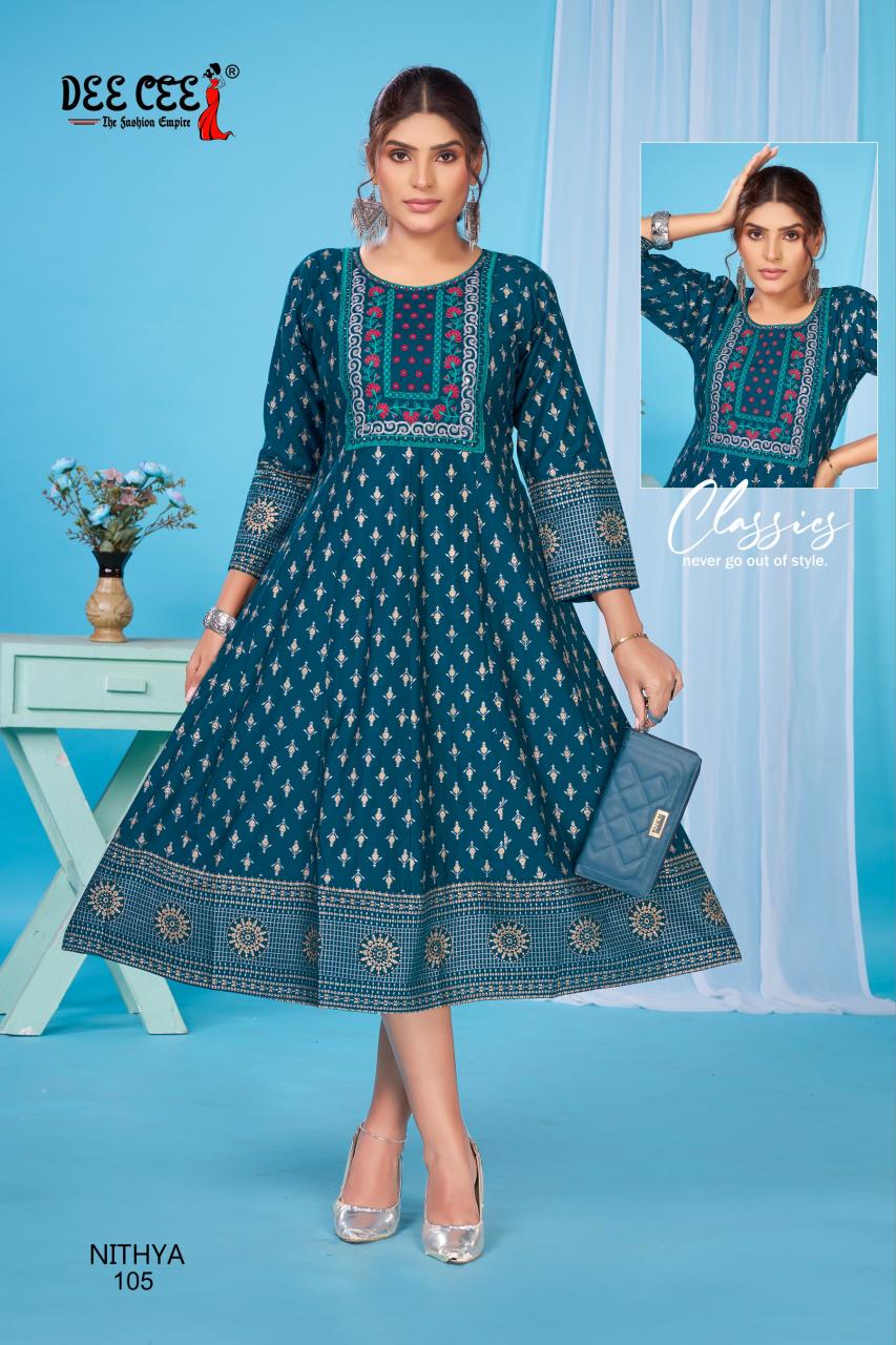 Deecee Nithya catalog pakistani long kurtis online india