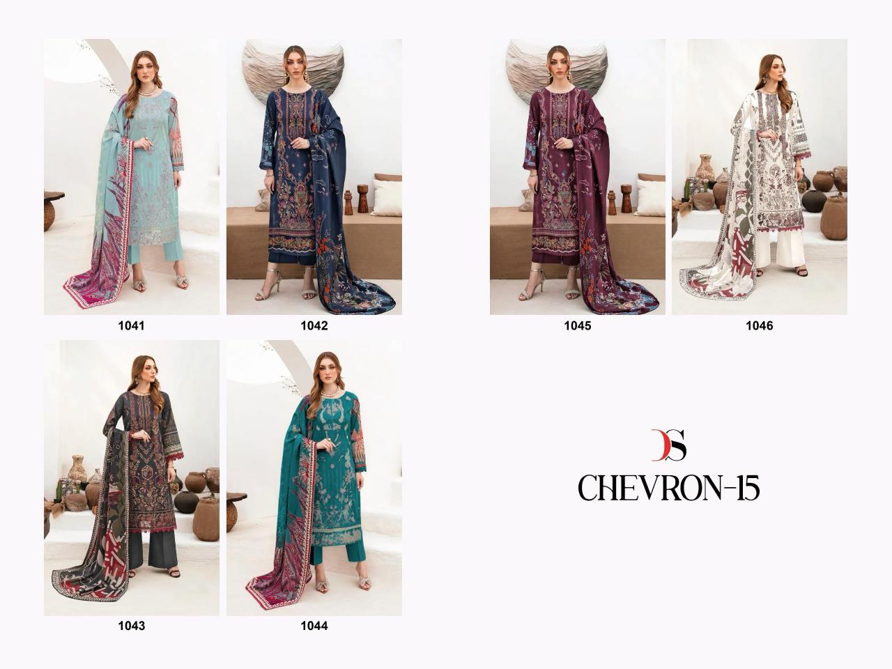 Deepsy Cheveron 15 Catalog Chiffon Dupatta pakistani suits online india wholesale