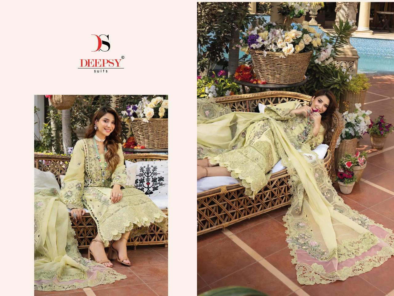 Deepsy Elaf Luxury Lawn 25 catalog pakistani suits online india wholesale