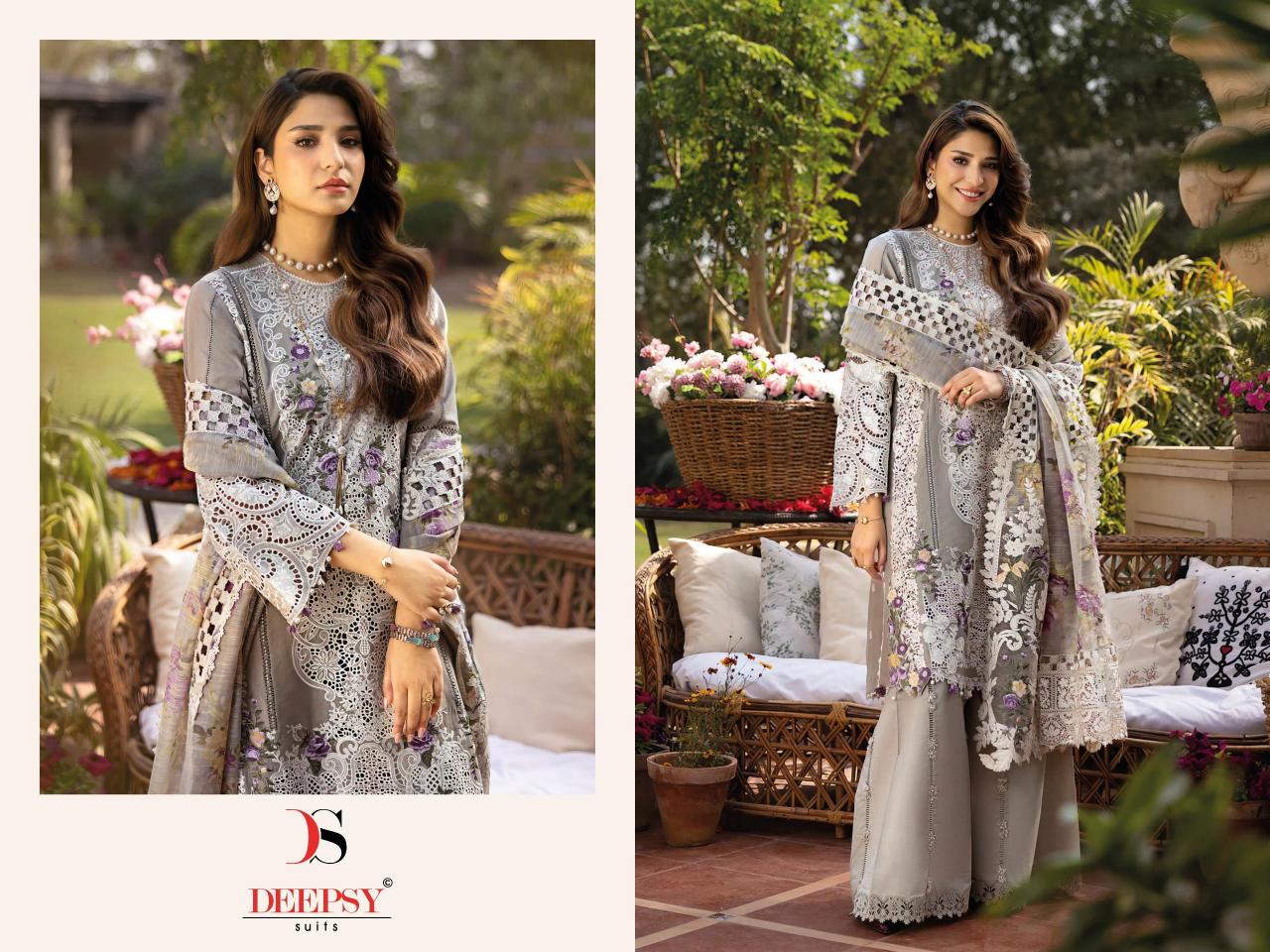 Deepsy Elaf Luxury Lawn 25 catalog pakistani suits online india wholesale