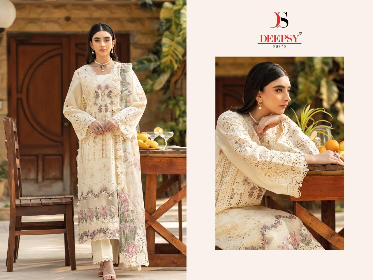 Deepsy Elaf Luxury Lawn 25 catalog pakistani suits online india wholesale