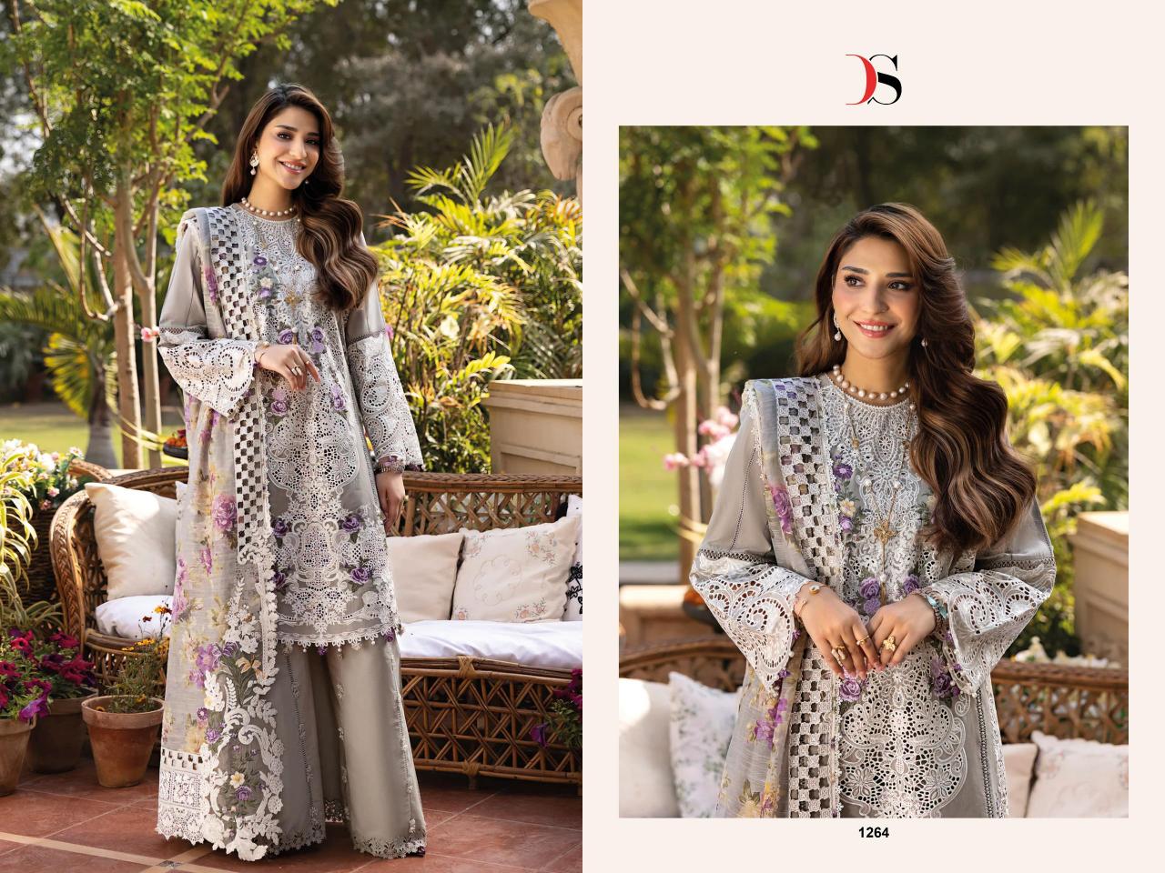 Deepsy Elaf Luxury Lawn 25 catalog pakistani suits online india wholesale