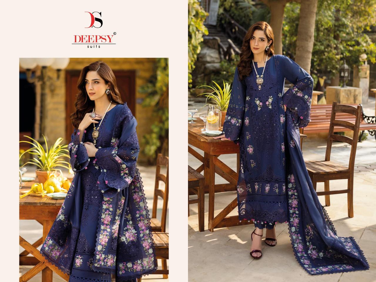 Deepsy Elaf Luxury Lawn 25 catalog pakistani suits online india wholesale