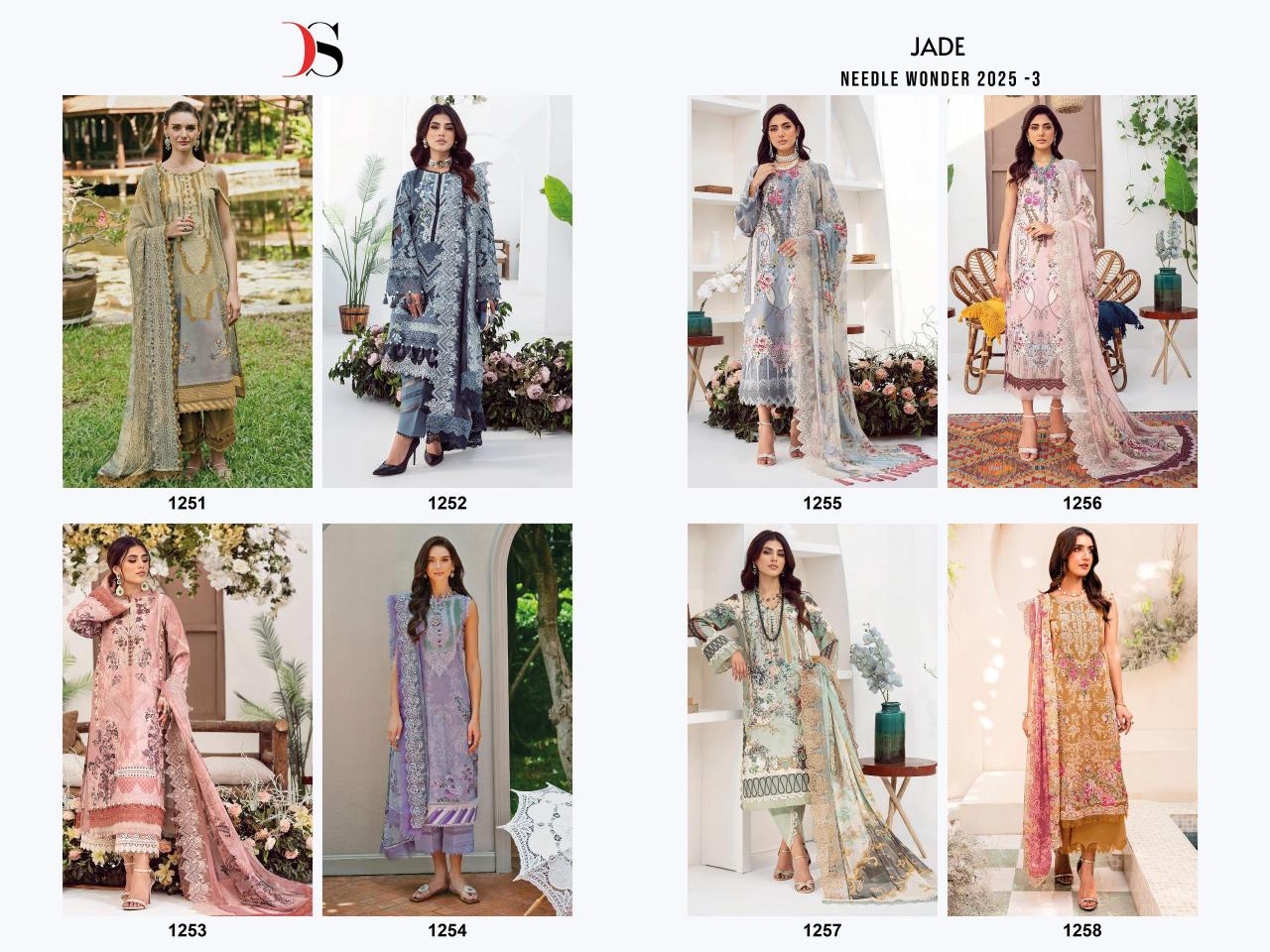 Deepsy Jade Needle Wonder 25 vol 3 catalog Chiffon Dupatta pakistani suits wholesale surat