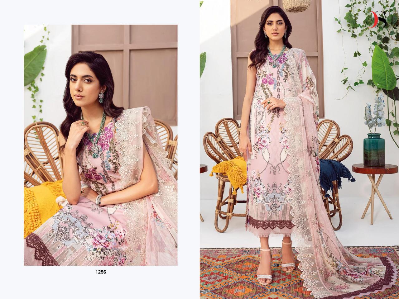 Deepsy Jade Needle Wonder 25 vol 3 catalog Cotton Dupatta pakistani unstitched suits wholesale