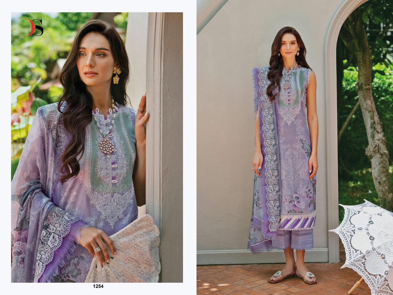 Deepsy Jade Needle Wonder 25 vol 3 catalog Cotton Dupatta pakistani unstitched suits wholesale