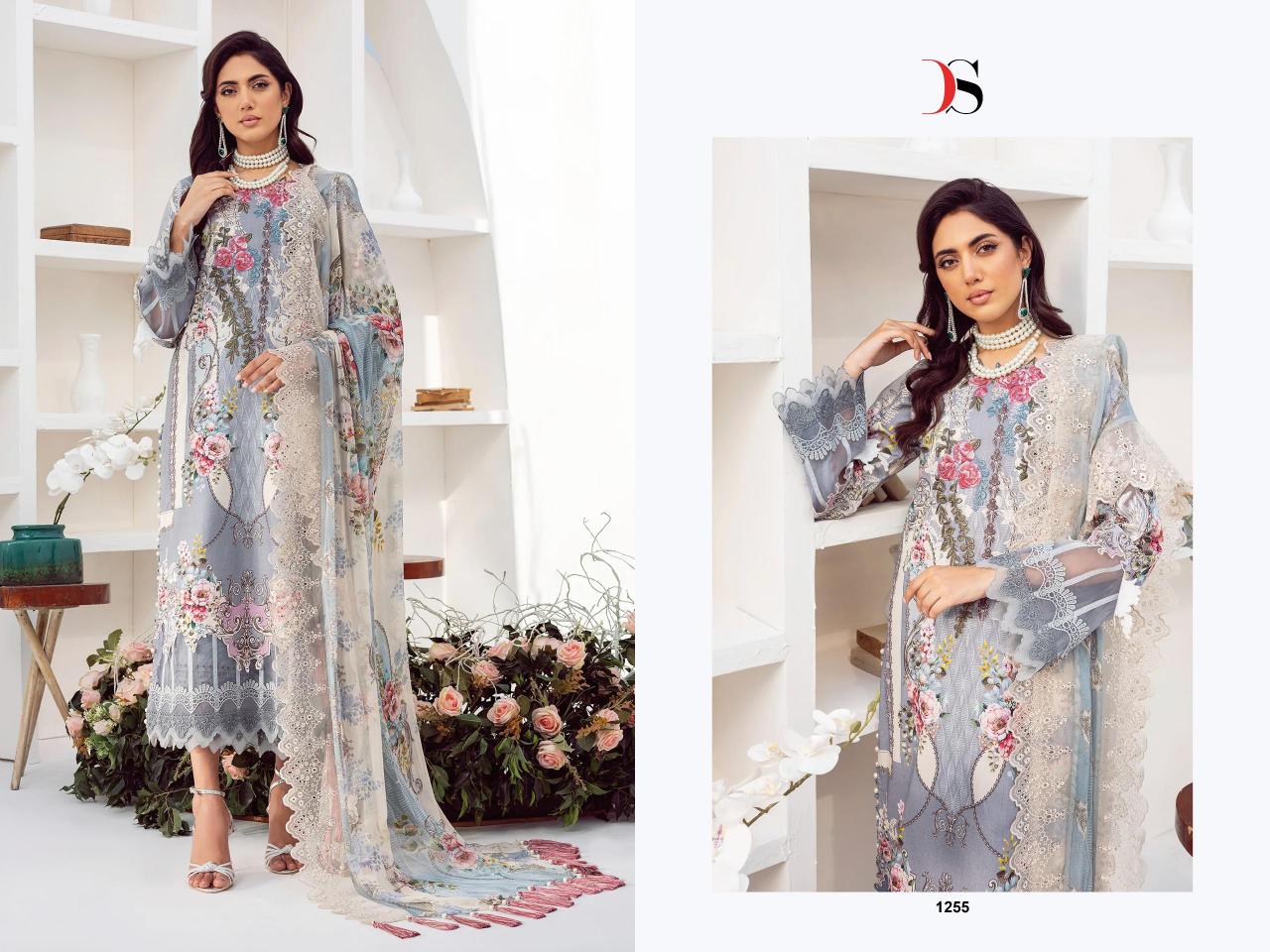 Deepsy Jade Needle Wonder 25 vol 3 catalog Cotton Dupatta pakistani unstitched suits wholesale