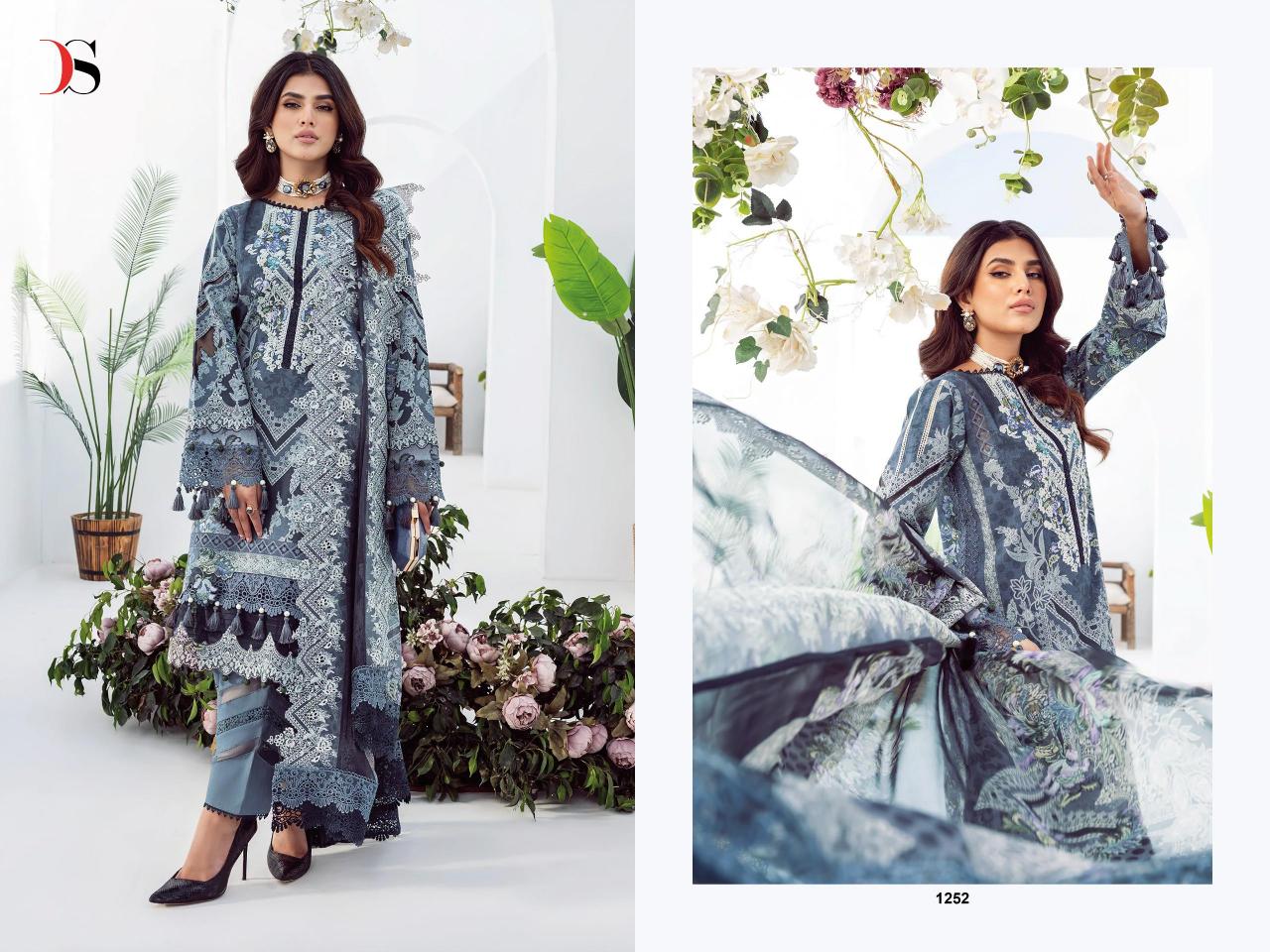Deepsy Jade Needle Wonder 25 vol 3 catalog Cotton Dupatta pakistani unstitched suits wholesale