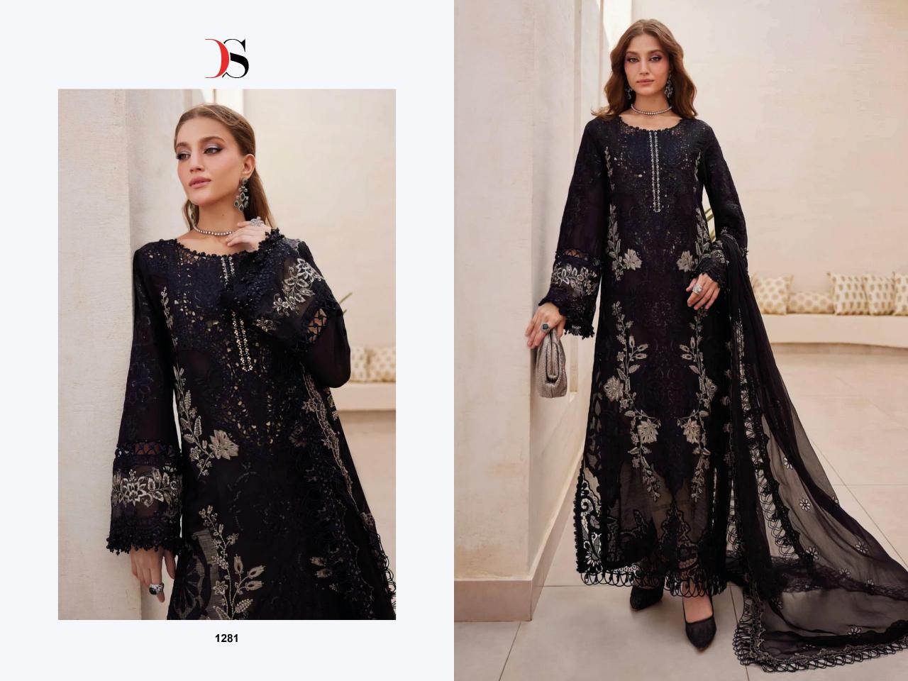 Deepsy Maria B Premium Embroidered 25 vol 2 Catalog Cotton Duppatta pakistani suits wholesalers in pakistan