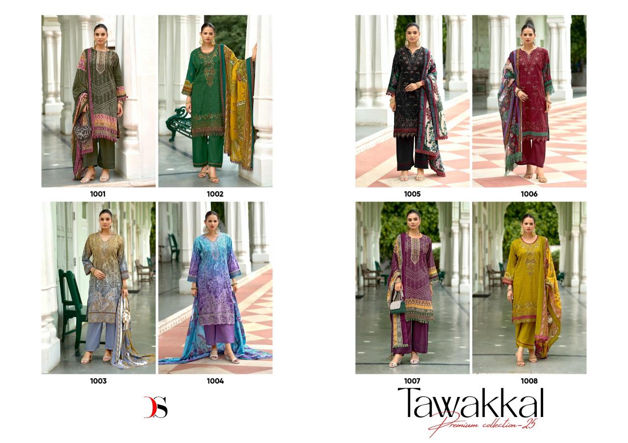 Deepsy Tawakkal Premium collection 25 Catalog Cotton Duppatta pakistani suits wholesalers in kolkata