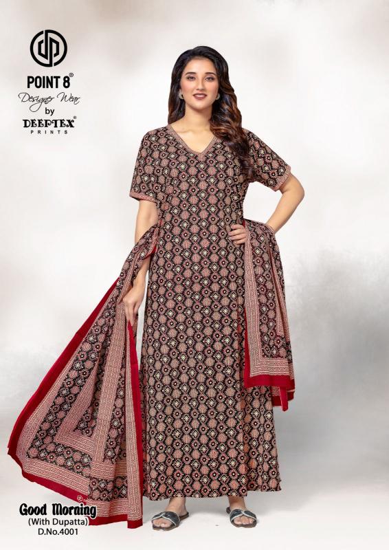 Deeptex Good Morning Vol-4 – Cotton Nighty With Dupatta - Wholesale Catalog