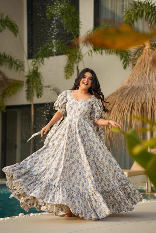 Devi Vol 9 Catalog white long kurtis online india
