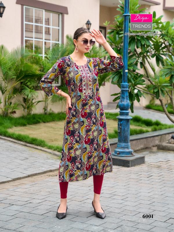 Diya Gardencity Vol-6 – Straight Kurtis - Wholesale Catalog