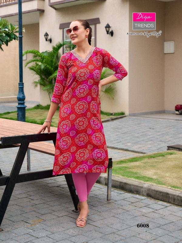 Diya Gardencity Vol-6 – Straight Kurtis - Wholesale Catalog
