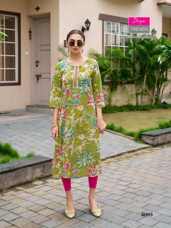 Diya Gardencity Vol-6 – Straight Kurtis - Wholesale Catalog