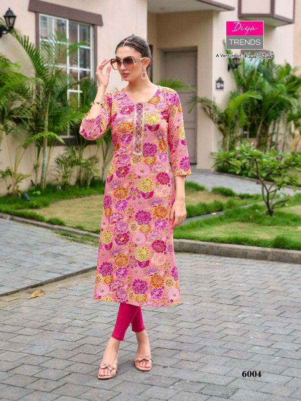 Diya Gardencity Vol-6 – Straight Kurtis - Wholesale Catalog