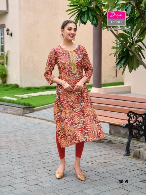 Diya Gardencity Vol-6 – Straight Kurtis - Wholesale Catalog