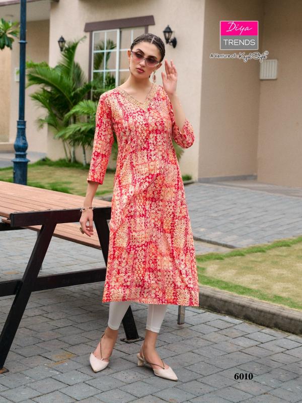 Diya Gardencity Vol-6 – Straight Kurtis - Wholesale Catalog