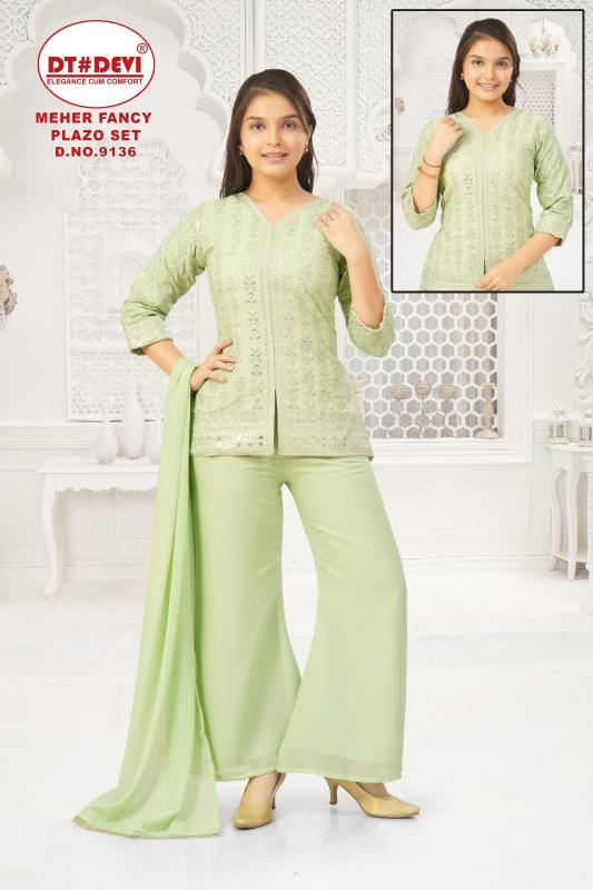 Dt Devi Meher 9136 catalog clothes wholesale kids wear lidhiana 