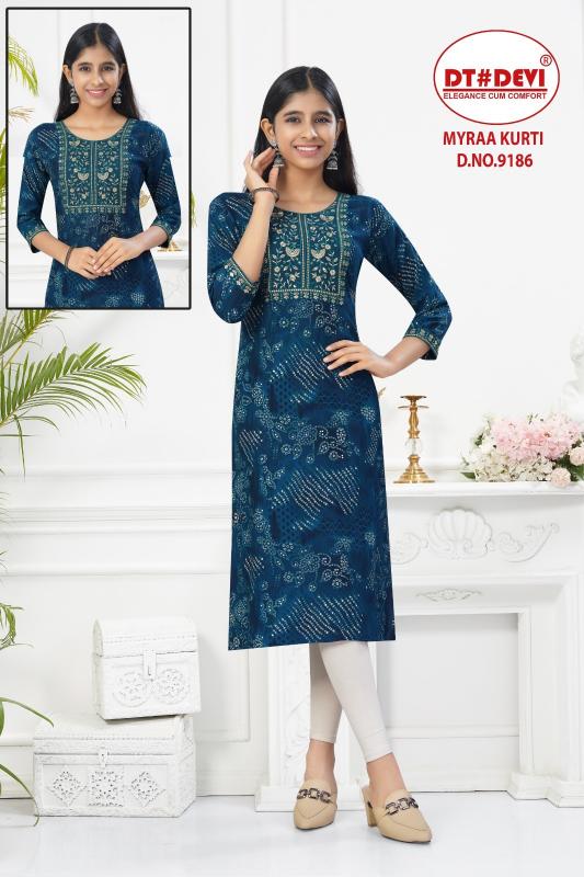 Dt Devi Myraa 9186 catalog kids wear wholesale in mumbai
