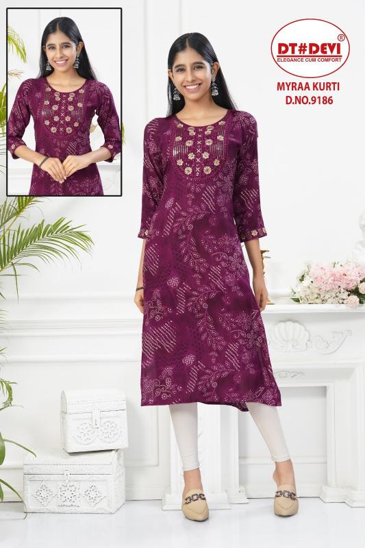Dt Devi Myraa 9186 catalog kids wear wholesale in mumbai