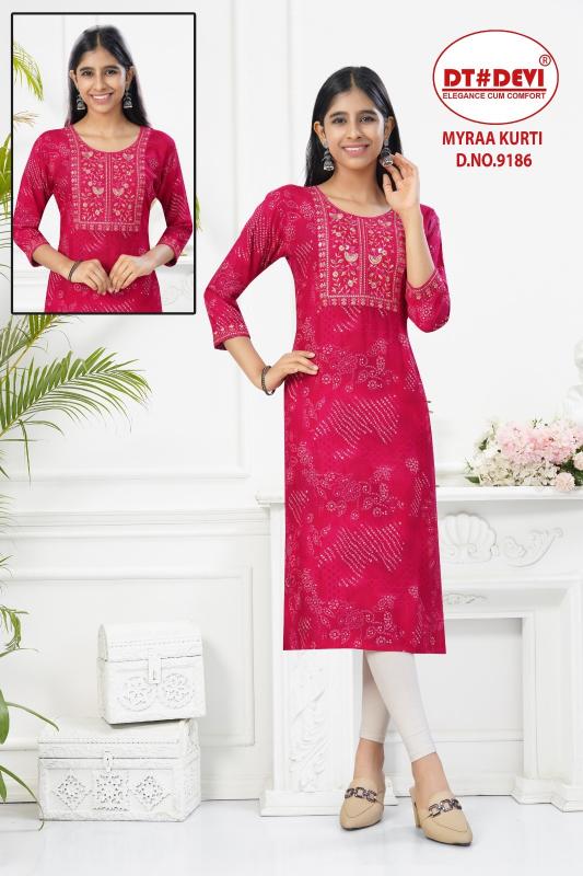 Dt Devi Myraa 9186 catalog kids wear wholesale in mumbai