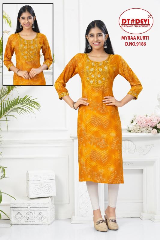 Dt Devi Myraa 9186 catalog kids wear wholesale in mumbai
