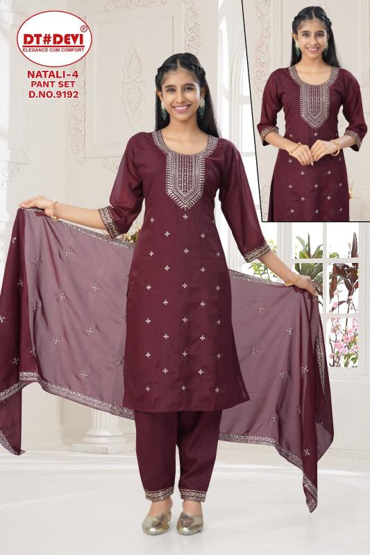 Dt Devi Natali Vol 4 9192 catalog kids wear wholesale