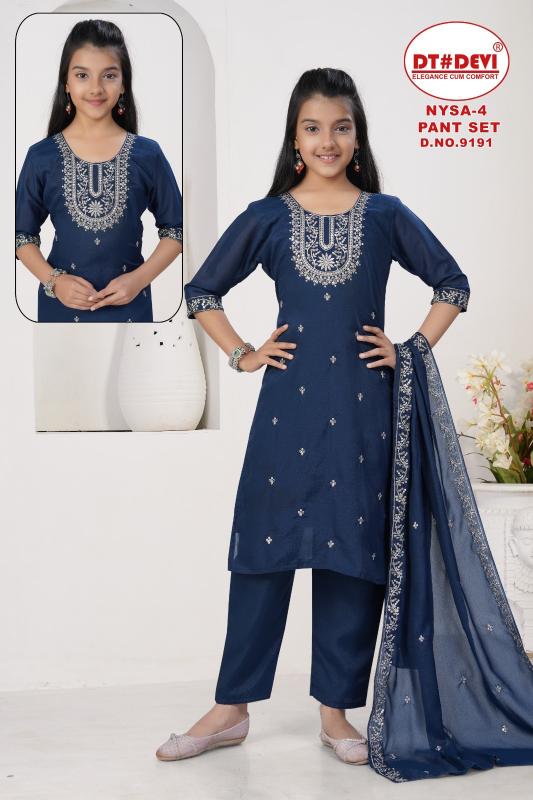 Dt Devi Nysa vol 4 9191 catalog kids lounge wear wholesale