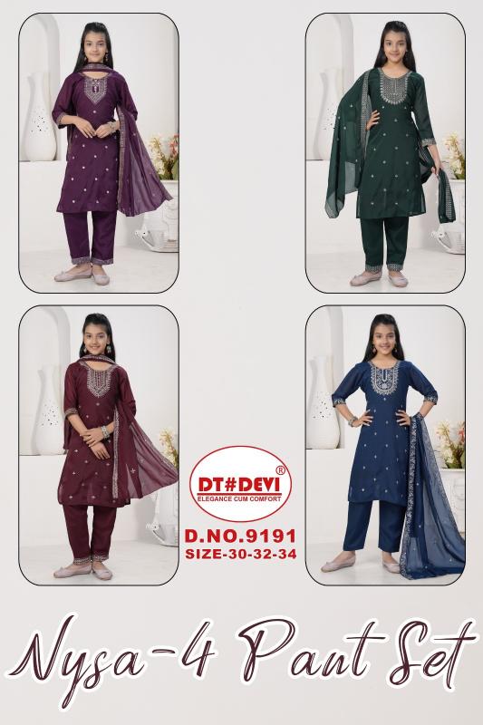 Dt Devi Nysa vol 4 9191 catalog kids lounge wear wholesale