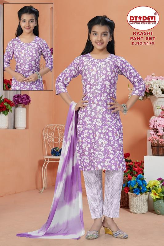 Dt Devi Raashi 9179 Catalog kids wear wholesaler mumbai