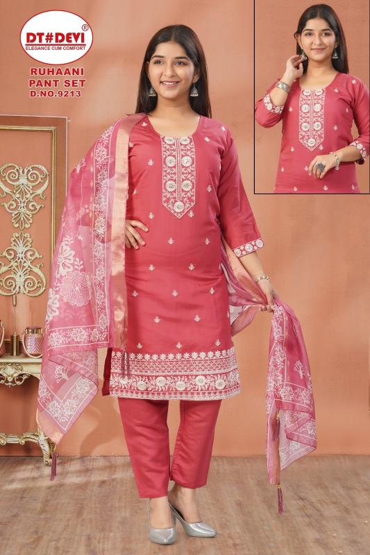 Dt Devi Ruhaani 9213 catalog kids wear wholesale dealers