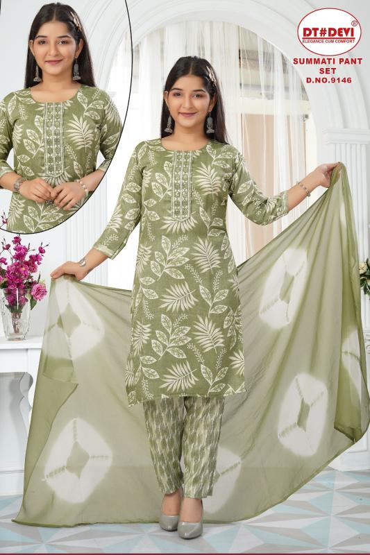 Dt Devi Summati 9146 catalog jammy kids wear india wholesaller