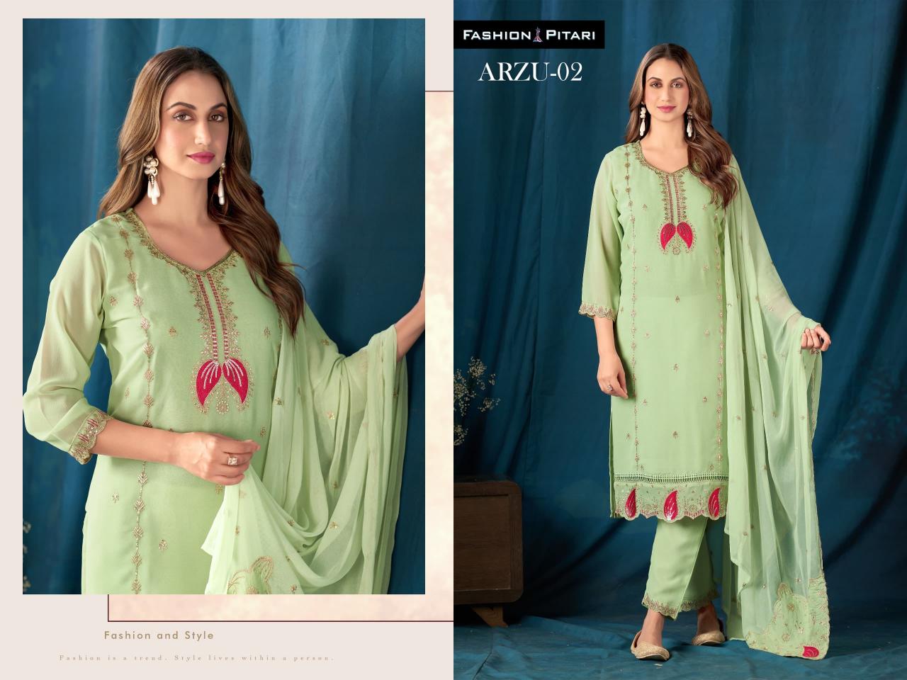 Fashion Pitari Arzu catalog latest indian kurtis designs