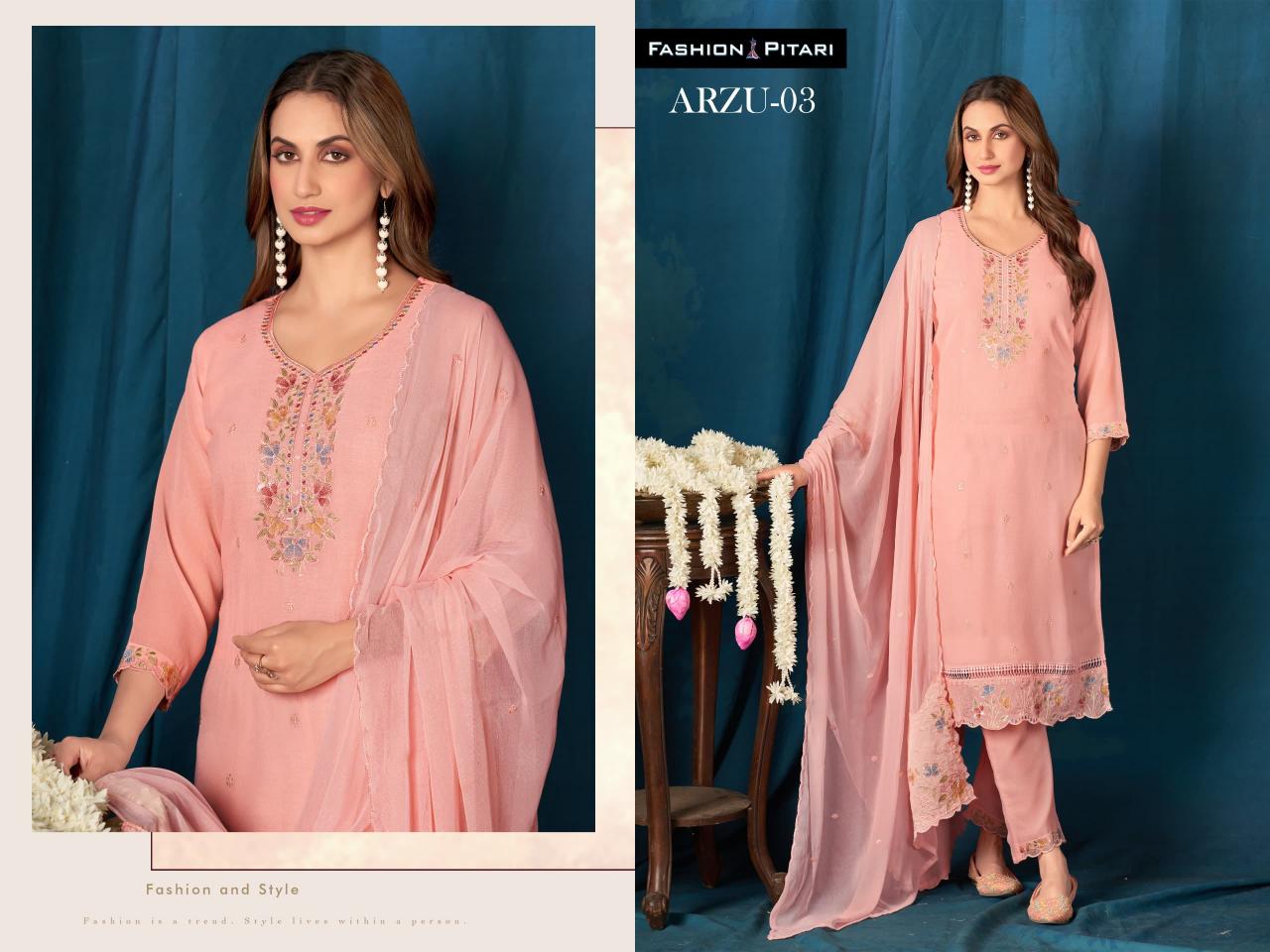 Fashion Pitari Arzu catalog latest indian kurtis designs