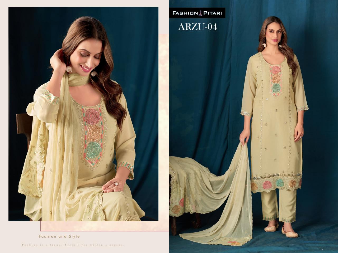 Fashion Pitari Arzu catalog latest indian kurtis designs