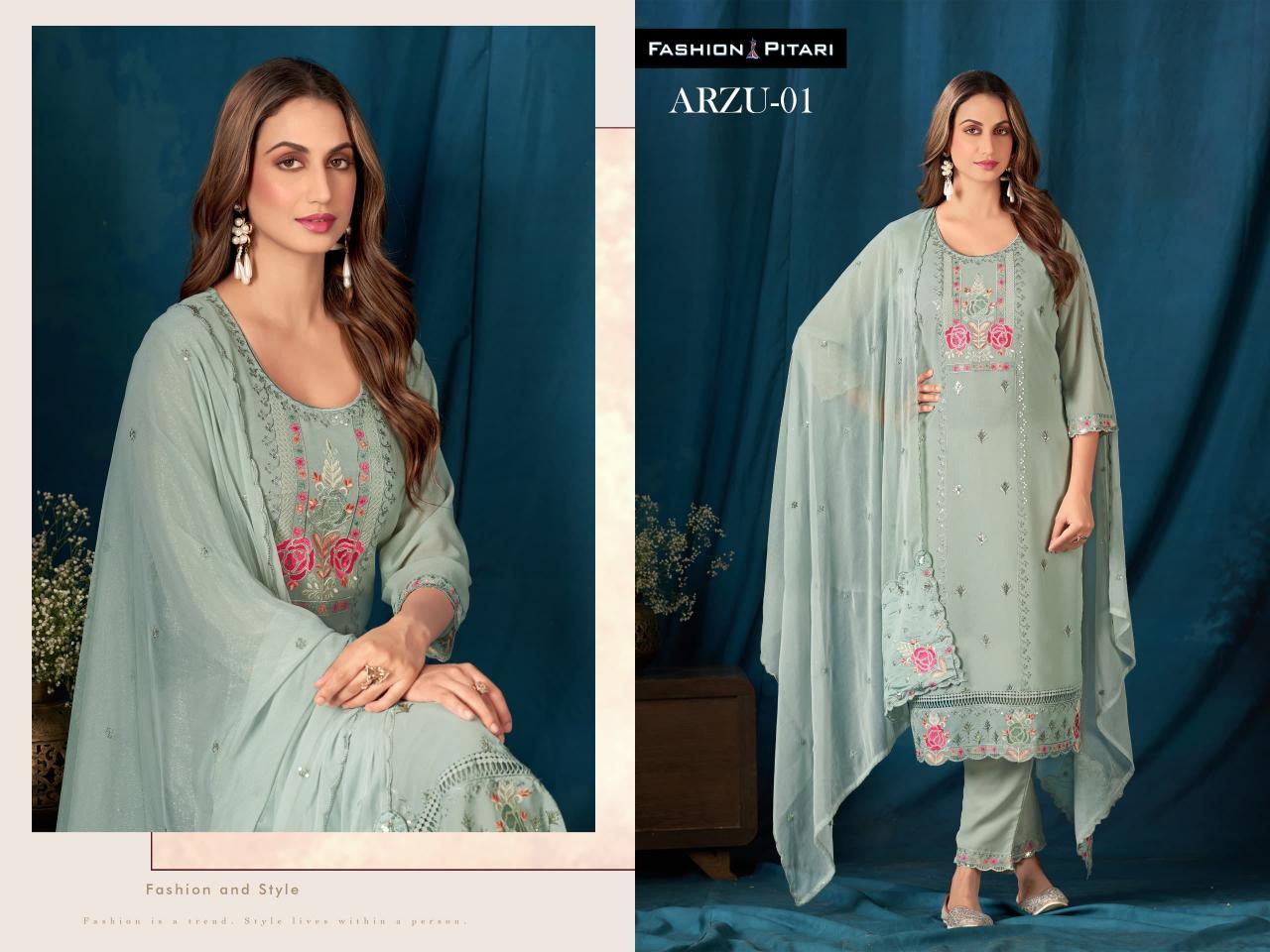 Fashion Pitari Arzu catalog latest indian kurtis designs