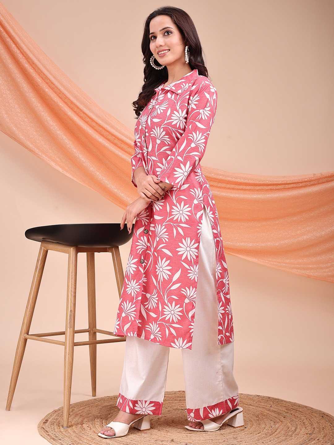 Felocity Nora Peach, Blue ,Pink catalog kurtis online india cheap