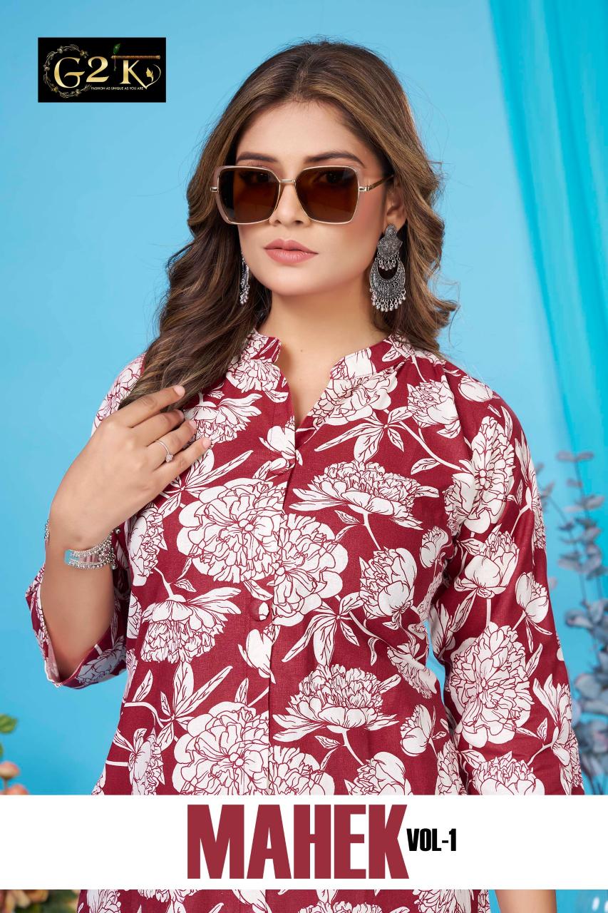 G2K Mahek catalog indian long kurtis