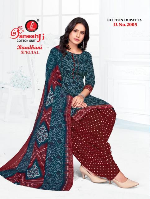 Ganeshji Bandhani Special Vol-2 – Dress Material - Wholesale Catalog