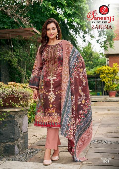 Ganeshji Zarina Vol-1 – Dress Material - Wholesale Catalog