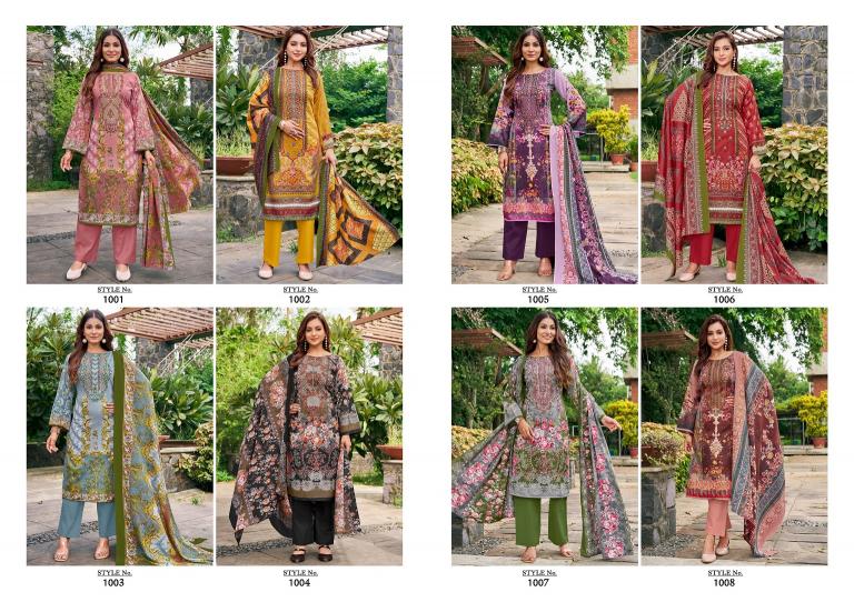 Ganeshji Zarina Vol-1 – Dress Material - Wholesale Catalog