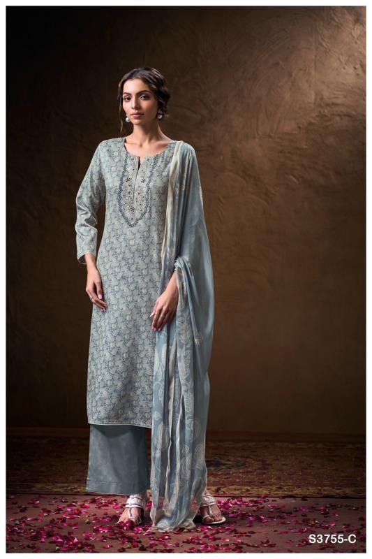 Ganga Annie 3755 catalog salwar kameez surat wholesale